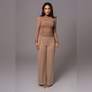 Jluxlabel - TAN NOVENA WOVEN PANTS